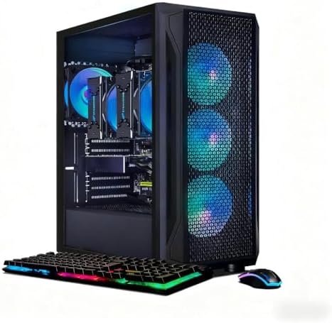 STGAubron Gaming PC Computer Desktop  AMD Ryzen 5 5500 up to 4 2GHz  GeForce RTX 3050 6G  16G DDR4  512G SSD  WiFi 6 5G & BT 5 2  RGB Fan x2  Windows 11 Home