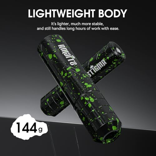 STIGMA Wireless Tattoo Gun Kit Complete Tattoo Kit Tattoo Rotary Pen Set with 2Pcs Tattoo Battery 20Pcs Cartridge Needles 11Pcs Ink Tattoo Machine Kit for Beginners Tattooist ST TKP104A 1