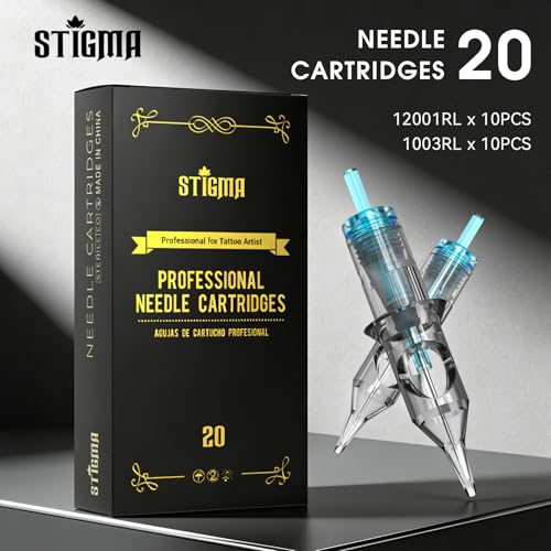 STIGMA Wireless Tattoo Gun Kit Complete Tattoo Kit Tattoo Rotary Pen Set with 2Pcs Tattoo Battery 20Pcs Cartridge Needles 11Pcs Ink Tattoo Machine Kit for Beginners Tattooist ST TKP104A 1