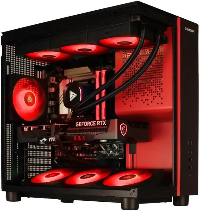 STORMCRAFT Gaming PC PHANTOM INTEL Core Ultra 7 265F NVIDIA RTX 5080   AI Powered 32GB DDR5 6000MHz RGB 2TB NVMe SSD 360mm AIO 850W PSU Windows 11 Home PH265F0CC 580N1