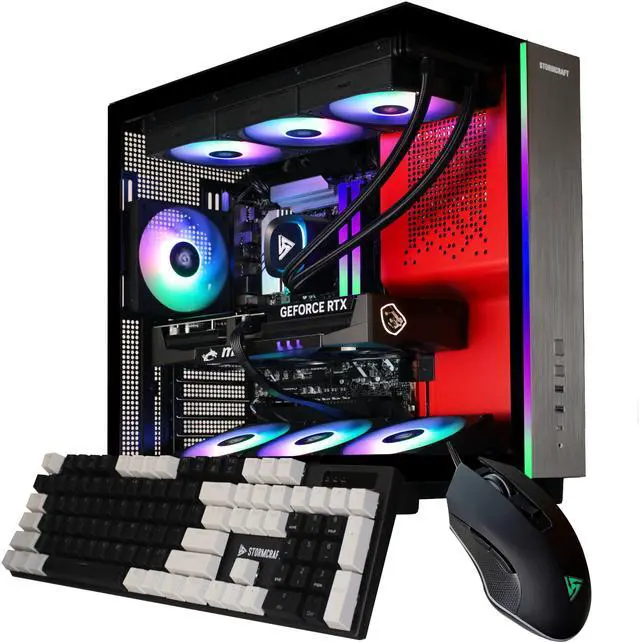 STORMCRAFT Gaming PC PHANTOM INTEL Core Ultra 7 265F NVIDIA RTX 5080   AI Powered 32GB DDR5 6000MHz RGB 2TB NVMe SSD 360mm AIO 850W PSU Windows 11 Home PH265F0CC 580N1
