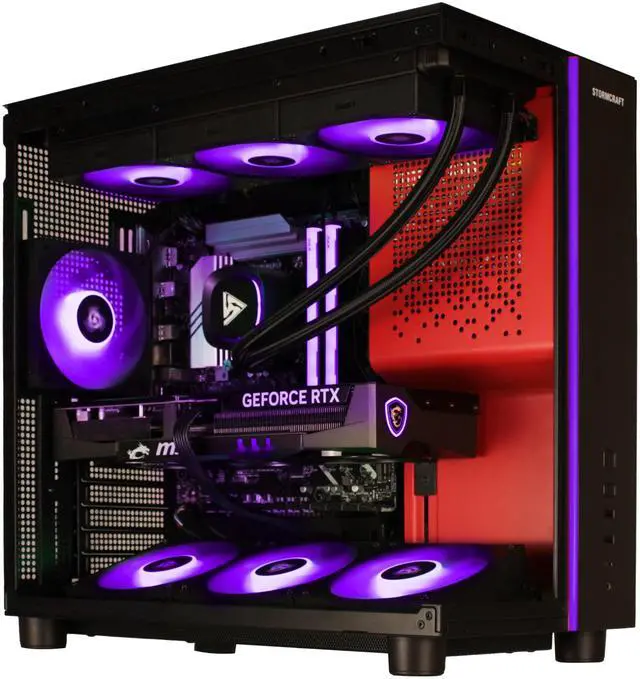 STORMCRAFT Gaming PC PHANTOM INTEL Core Ultra 7 265F NVIDIA RTX 5080   AI Powered 32GB DDR5 6000MHz RGB 2TB NVMe SSD 360mm AIO 850W PSU Windows 11 Home PH265F0CC 580N1