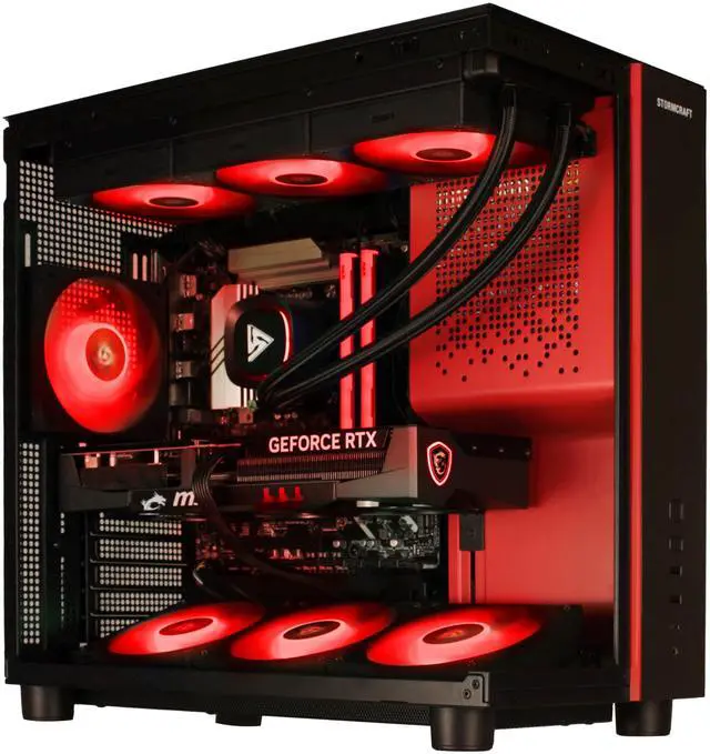 STORMCRAFT Gaming PC PHANTOM INTEL Core Ultra 7 265F NVIDIA RTX 5080   AI Powered 32GB DDR5 6000MHz RGB 2TB NVMe SSD 360mm AIO 850W PSU Windows 11 Home PH265F0CC 580N1