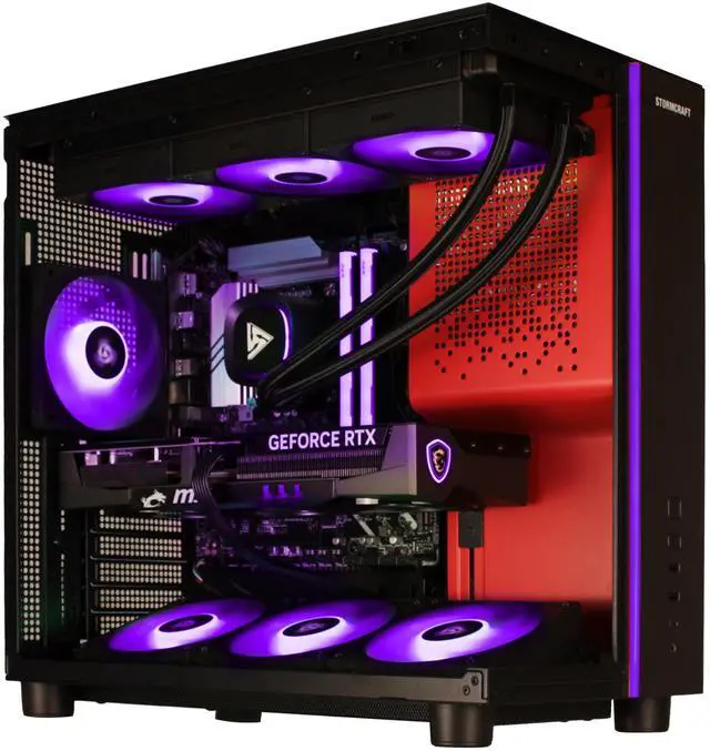 STORMCRAFT Gaming PC PHANTOM INTEL Core Ultra 7 265F NVIDIA RTX 5080   AI Powered 32GB DDR5 6000MHz RGB 2TB NVMe SSD 360mm AIO 850W PSU Windows 11 Home PH265F0CC 580N1