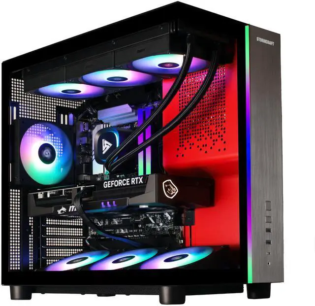 STORMCRAFT Gaming PC PHANTOM INTEL Core Ultra 7 265F NVIDIA RTX 5080   AI Powered 32GB DDR5 6000MHz RGB 2TB NVMe SSD 360mm AIO 850W PSU Windows 11 Home PH265F0CC 580N1