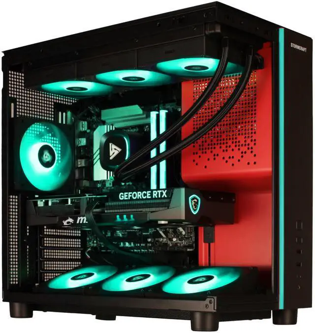 STORMCRAFT Gaming PC PHANTOM INTEL Core Ultra 7 265F NVIDIA RTX 5080   AI Powered 32GB DDR5 6000MHz RGB 2TB NVMe SSD 360mm AIO 850W PSU Windows 11 Home PH265F0CC 580N1