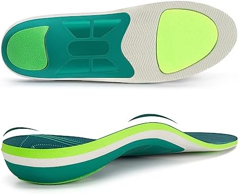 Talla 8 8 1/2  - STSVZORR Plantillas ortopédicas de soporte de arco alto de 220 libras +, almohadilla metatarsiana, alivio del dolor para hombres y mujeres, plantilla para fascitis plantar, plantilla ortopédica para