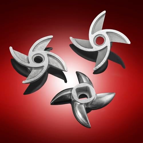 STX International Magnum 1800W Electric Meat Grinder   Grinds Soft Bones   High Capacity Meat Tray   6 Grinding Plates   3 Stainless Steel Blades   Sausage Stuffer   Kubbe Maker & More Included