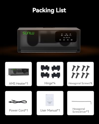 SUNLU AMS Heater  Compatible with Bambu lab AMS Gen 1   Enables Simultaneous Printing & Drying  Easy Installation  Fast Heating to 70 C  4 Spool Capacity Filament Dryer  Not Included AMS