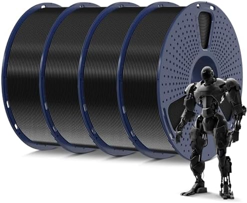 SUNLU PLA 3D Printer Filament PLA Filament 1 75mm  Neatly Wound 3D Printing Filament 1 75mm  Dimensional Accuracy  /  0 02 mm  Fit Most FDM 3D Printers  1kg Spool  2 2lbs   Black