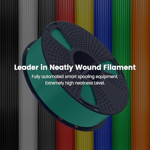 SUNLU PLA 3D Printer Filament PLA Filament 1 75mm  Neatly Wound 3D Printing Filament 1 75mm  Dimensional Accuracy  /  0 02 mm  Fit Most FDM 3D Printers  1kg Spool  2 2lbs   Black