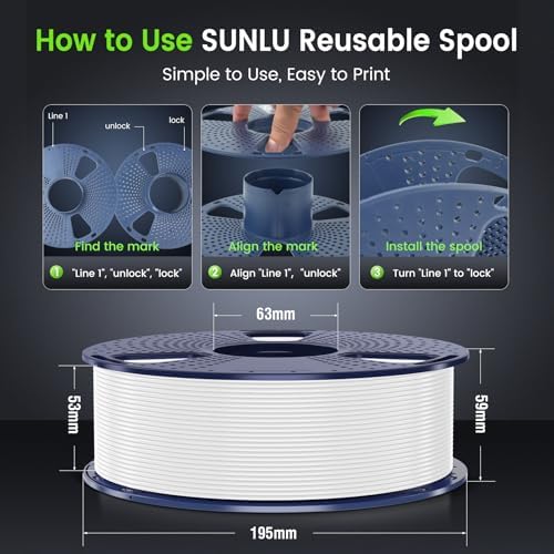 SUNLU PLA 3D Printer Filament PLA Filament 1 75mm  Neatly Wound 3D Printing Filament 1 75mm  Dimensional Accuracy  /  0 02 mm  Fit Most FDM 3D Printers  1kg Spool  2 2lbs   Black