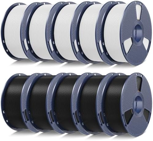 SUNLU PLA 3D Printer Filament PLA Filament 1 75mm  Neatly Wound 3D Printing Filament 1 75mm  Dimensional Accuracy  /  0 02 mm  Fit Most FDM 3D Printers  1kg Spool  2 2lbs   Black