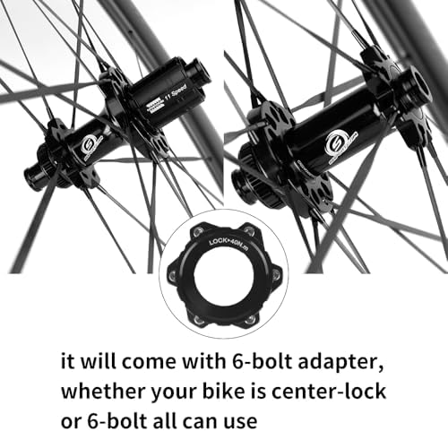 SUPERTEAM Carbon Disc Wheelset 50C 28 Tubeless with Carbon Spokes 700C