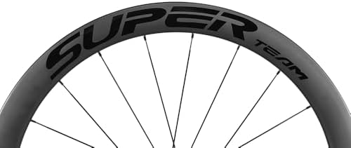 SUPERTEAM Carbon Disc Road Wheelset 50TU 28 DB Tubeless 700C Fit for Shimano 8/9/10/11/12 Speed QR 9   100 10   135