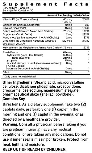 SUPER BETA PROSTATE Advanced   Promote Sleep  Support Bladder Emptying  Prostate Support Supplement for Mens Health with Beta Sitosterol  not Saw Palmetto   120 Caplets  2 Pack