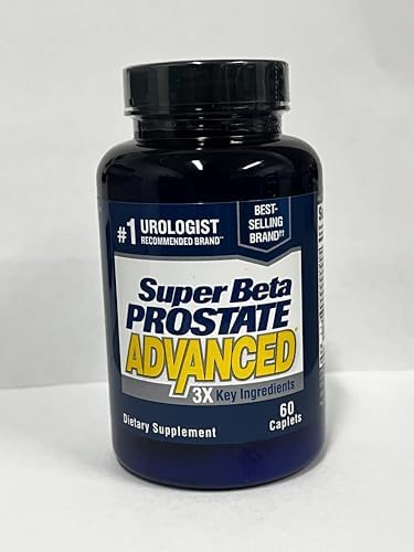 SUPER BETA PROSTATE Advanced   Promote Sleep  Support Bladder Emptying  Prostate Support Supplement for Mens Health with Beta Sitosterol  not Saw Palmetto   120 Caplets  2 Pack