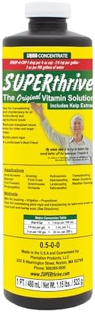 SUPERthrive Plant Vitamin Solution  1 Gallon  Clear