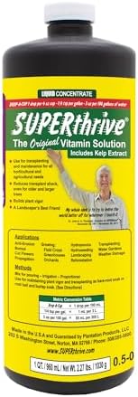 SUPERthrive Plant Vitamin Solution  1 Gallon  Clear