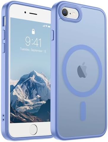 SUPFINE Magnetic for iPhone 12 Mini Case & iPhone 13 Mini Case  Compatible with MagSafe   Military Grade Drop Protection  Slim Translucent Matte Shockproof Phone Cover Black