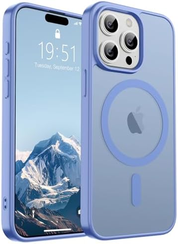 SUPFINE Magnetic for iPhone 12 Mini Case & iPhone 13 Mini Case  Compatible with MagSafe   Military Grade Drop Protection  Slim Translucent Matte Shockproof Phone Cover Black