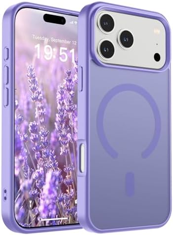 SUPFINE Magnetic for iPhone 12 Mini Case & iPhone 13 Mini Case  Compatible with MagSafe   Military Grade Drop Protection  Slim Translucent Matte Shockproof Phone Cover Black