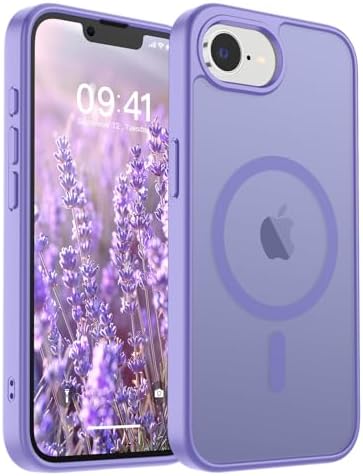 SUPFINE Magnetic for iPhone 12 Mini Case & iPhone 13 Mini Case  Compatible with MagSafe   Military Grade Drop Protection  Slim Translucent Matte Shockproof Phone Cover Black