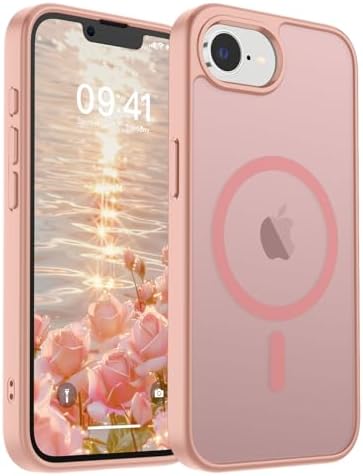 SUPFINE Magnetic for iPhone 12 Mini Case & iPhone 13 Mini Case  Compatible with MagSafe   Military Grade Drop Protection  Slim Translucent Matte Shockproof Phone Cover Black