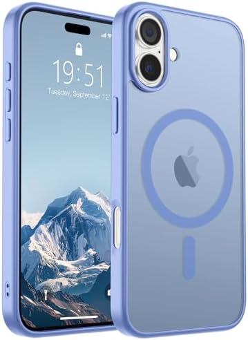 SUPFINE Magnetic for iPhone 12 Mini Case & iPhone 13 Mini Case  Compatible with MagSafe   Military Grade Drop Protection  Slim Translucent Matte Shockproof Phone Cover Black