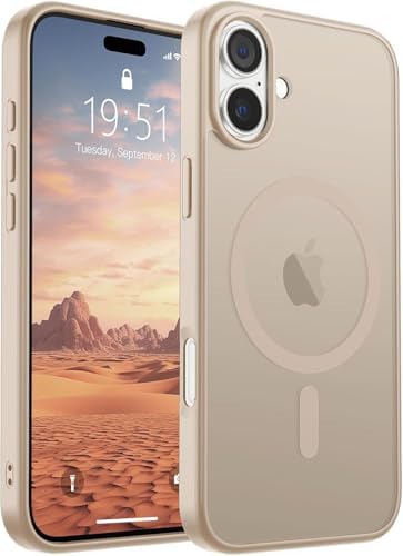 SUPFINE Magnetic for iPhone 12 Mini Case & iPhone 13 Mini Case  Compatible with MagSafe   Military Grade Drop Protection  Slim Translucent Matte Shockproof Phone Cover Black