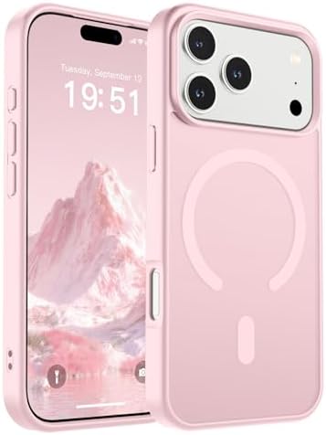 SUPFINE Magnetic for iPhone 12 Mini Case & iPhone 13 Mini Case  Compatible with MagSafe   Military Grade Drop Protection  Slim Translucent Matte Shockproof Phone Cover Black