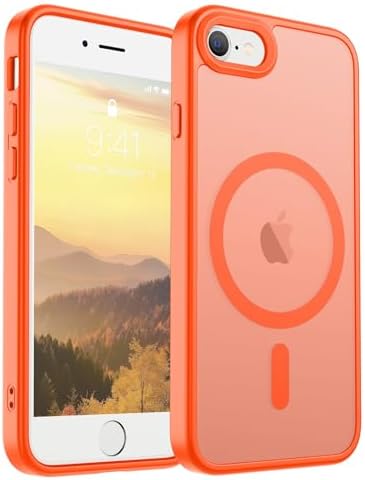 SUPFINE Magnetic for iPhone 12 Mini Case & iPhone 13 Mini Case  Compatible with MagSafe   Military Grade Drop Protection  Slim Translucent Matte Shockproof Phone Cover Black