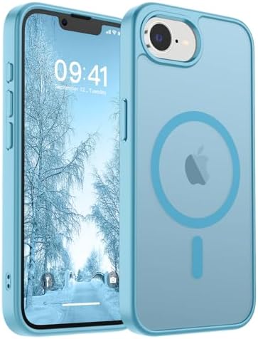 SUPFINE Magnetic for iPhone 12 Mini Case & iPhone 13 Mini Case  Compatible with MagSafe   Military Grade Drop Protection  Slim Translucent Matte Shockproof Phone Cover Black