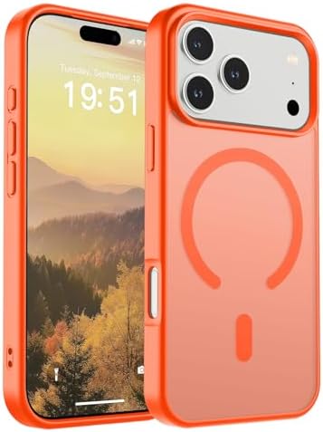 SUPFINE Magnetic for iPhone 12 Mini Case & iPhone 13 Mini Case  Compatible with MagSafe   Military Grade Drop Protection  Slim Translucent Matte Shockproof Phone Cover Black