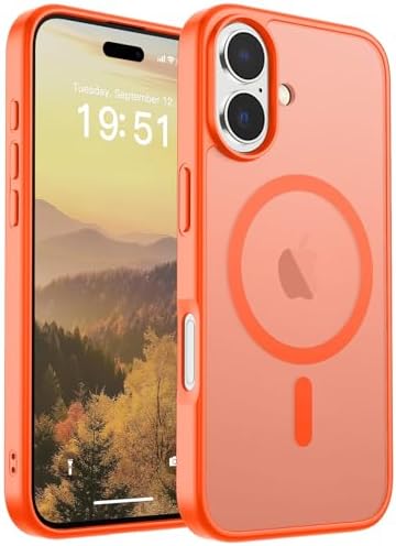 SUPFINE Magnetic for iPhone 12 Mini Case & iPhone 13 Mini Case  Compatible with MagSafe   Military Grade Drop Protection  Slim Translucent Matte Shockproof Phone Cover Black