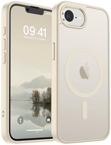 SUPFINE Magnetic for iPhone 12 Mini Case & iPhone 13 Mini Case  Compatible with MagSafe   Military Grade Drop Protection  Slim Translucent Matte Shockproof Phone Cover Black