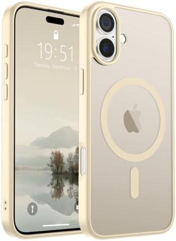 SUPFINE Magnetic for iPhone 12 Mini Case & iPhone 13 Mini Case  Compatible with MagSafe   Military Grade Drop Protection  Slim Translucent Matte Shockproof Phone Cover Black