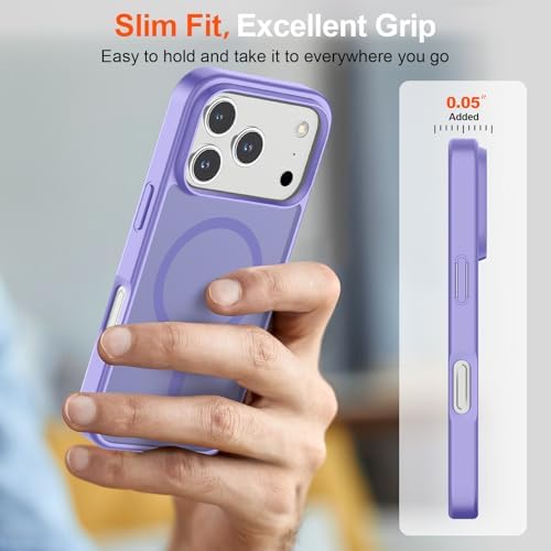 SUPFINE Magnetic for iPhone 12 Mini Case & iPhone 13 Mini Case  Compatible with MagSafe   Military Grade Drop Protection  Slim Translucent Matte Shockproof Phone Cover Black