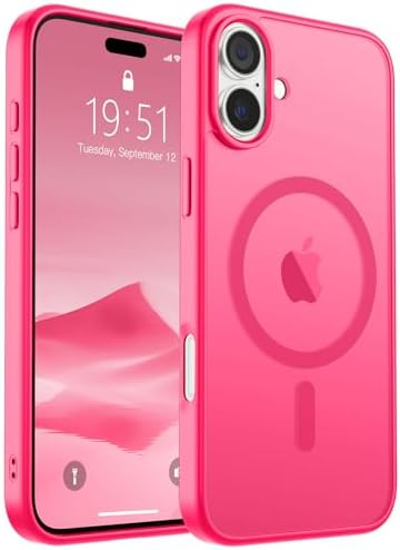 SUPFINE Magnetic for iPhone 12 Mini Case & iPhone 13 Mini Case  Compatible with MagSafe   Military Grade Drop Protection  Slim Translucent Matte Shockproof Phone Cover Black