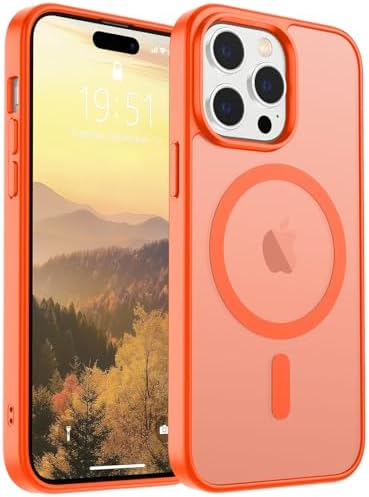 SUPFINE Magnetic for iPhone 12 Mini Case & iPhone 13 Mini Case  Compatible with MagSafe   Military Grade Drop Protection  Slim Translucent Matte Shockproof Phone Cover Black