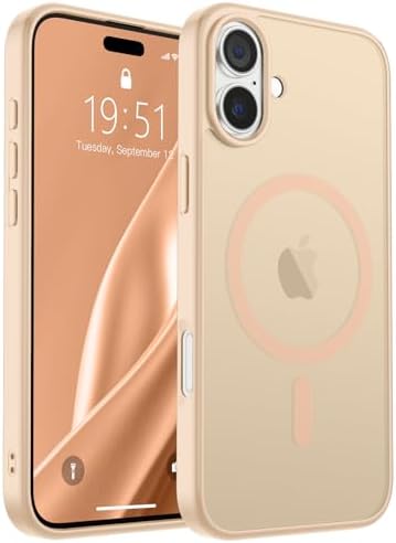 SUPFINE Magnetic for iPhone 12 Mini Case & iPhone 13 Mini Case  Compatible with MagSafe   Military Grade Drop Protection  Slim Translucent Matte Shockproof Phone Cover Black