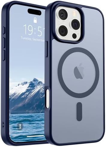 SUPFINE Magnetic for iPhone 12 Mini Case & iPhone 13 Mini Case  Compatible with MagSafe   Military Grade Drop Protection  Slim Translucent Matte Shockproof Phone Cover Black