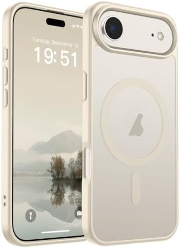 SUPFINE Magnetic for iPhone 12 Mini Case & iPhone 13 Mini Case  Compatible with MagSafe   Military Grade Drop Protection  Slim Translucent Matte Shockproof Phone Cover Black