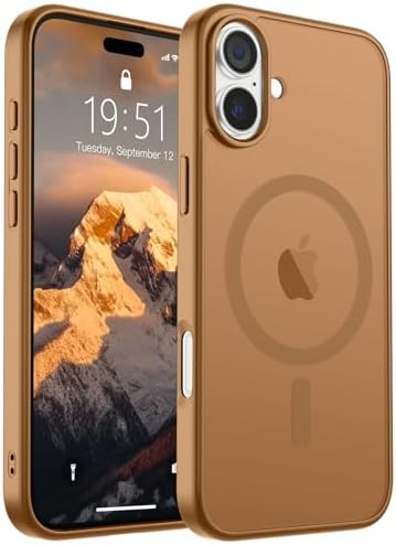 SUPFINE Magnetic for iPhone 12 Mini Case & iPhone 13 Mini Case  Compatible with MagSafe   Military Grade Drop Protection  Slim Translucent Matte Shockproof Phone Cover Black