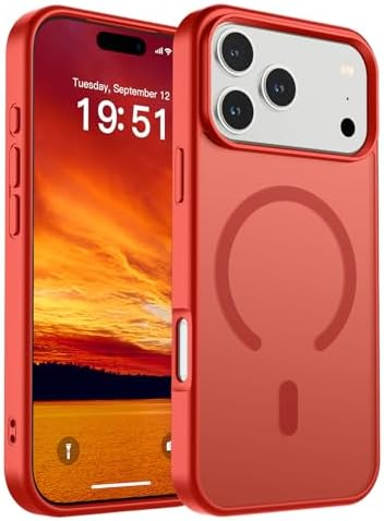 SUPFINE Magnetic for iPhone 12 Mini Case & iPhone 13 Mini Case  Compatible with MagSafe   Military Grade Drop Protection  Slim Translucent Matte Shockproof Phone Cover Black