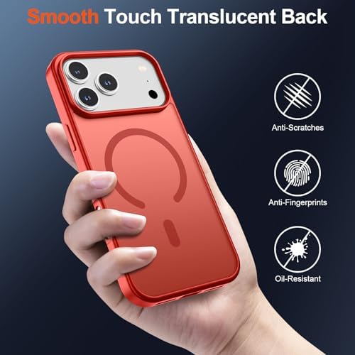 SUPFINE Magnetic for iPhone 12 Mini Case & iPhone 13 Mini Case  Compatible with MagSafe   Military Grade Drop Protection  Slim Translucent Matte Shockproof Phone Cover Black