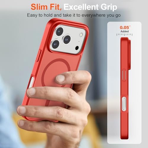 SUPFINE Magnetic for iPhone 12 Mini Case & iPhone 13 Mini Case  Compatible with MagSafe   Military Grade Drop Protection  Slim Translucent Matte Shockproof Phone Cover Black