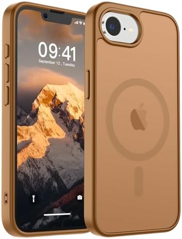 SUPFINE Magnetic for iPhone 12 Mini Case & iPhone 13 Mini Case  Compatible with MagSafe   Military Grade Drop Protection  Slim Translucent Matte Shockproof Phone Cover Black