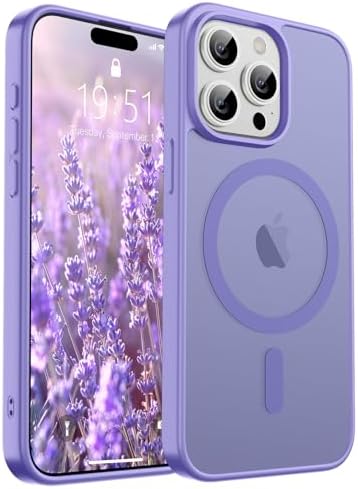 SUPFINE Magnetic for iPhone 12 Mini Case & iPhone 13 Mini Case  Compatible with MagSafe   Military Grade Drop Protection  Slim Translucent Matte Shockproof Phone Cover Black