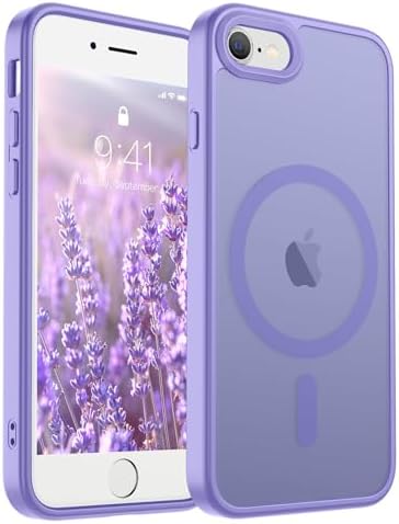 SUPFINE Magnetic for iPhone 12 Mini Case & iPhone 13 Mini Case  Compatible with MagSafe   Military Grade Drop Protection  Slim Translucent Matte Shockproof Phone Cover Black